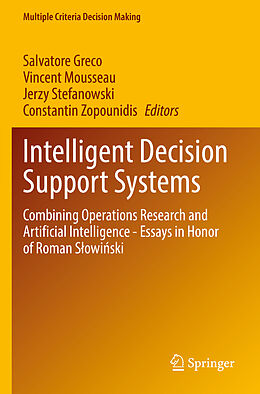 Couverture cartonnée Intelligent Decision Support Systems de 