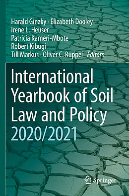 Couverture cartonnée International Yearbook of Soil Law and Policy 2020/2021 de 