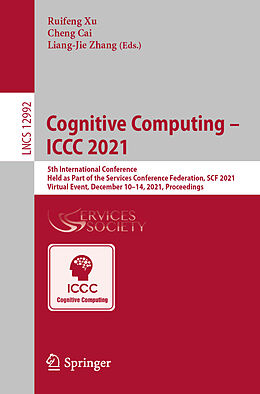 Couverture cartonnée Cognitive Computing   ICCC 2021 de 