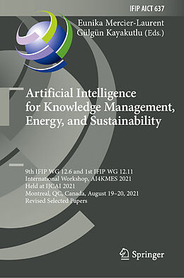 Livre Relié Artificial Intelligence for Knowledge Management, Energy, and Sustainability de 