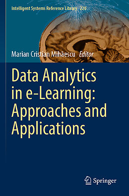 Couverture cartonnée Data Analytics in e-Learning: Approaches and Applications de 