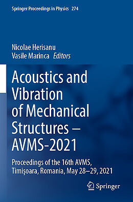 Couverture cartonnée Acoustics and Vibration of Mechanical Structures   AVMS-2021 de 