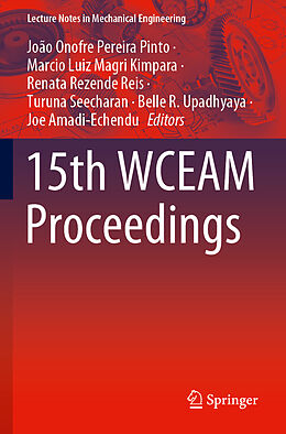 Couverture cartonnée 15th WCEAM Proceedings de 