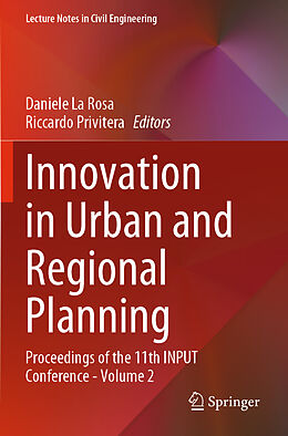 Couverture cartonnée Innovation in Urban and Regional Planning de 