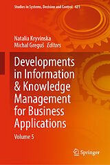 eBook (pdf) Developments in Information & Knowledge Management for Business Applications de 