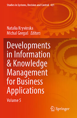 Couverture cartonnée Developments in Information & Knowledge Management for Business Applications de 