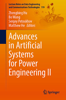 Couverture cartonnée Advances in Artificial Systems for Power Engineering II de 