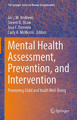 Livre Relié Mental Health Assessment, Prevention, and Intervention de 