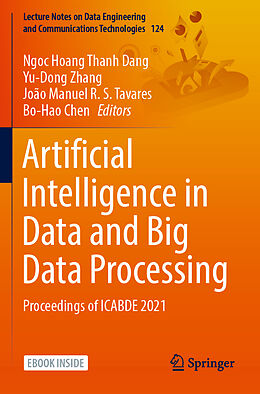 Couverture cartonnée Artificial Intelligence in Data and Big Data Processing de 