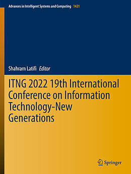 Couverture cartonnée ITNG 2022 19th International Conference on Information Technology-New Generations de 