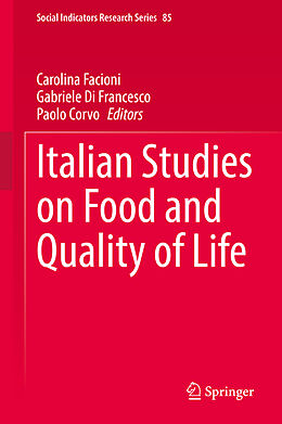 Livre Relié Italian Studies on Food and Quality of Life de 