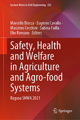 Fester Einband Safety, Health and Welfare in Agriculture and Agro-food Systems von 