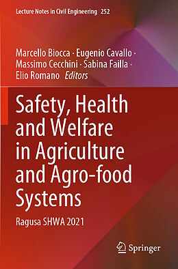 Kartonierter Einband Safety, Health and Welfare in Agriculture and Agro-food Systems von 
