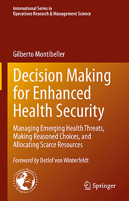 Fester Einband Decision Making for Enhanced Health Security von Gilberto Montibeller