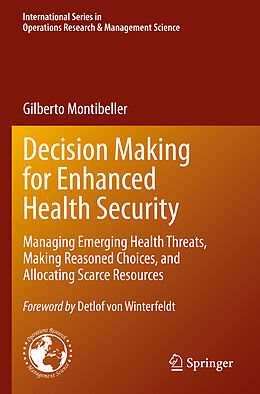 Kartonierter Einband Decision Making for Enhanced Health Security von Gilberto Montibeller