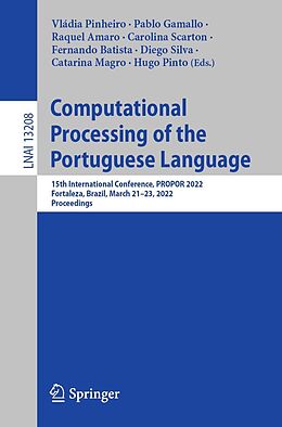 E-Book (pdf) Computational Processing of the Portuguese Language von 