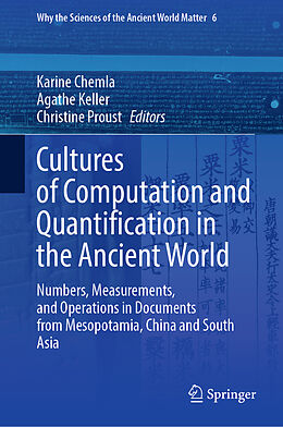 Livre Relié Cultures of Computation and Quantification in the Ancient World de 