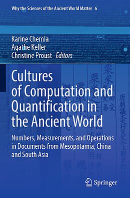 Couverture cartonnée Cultures of Computation and Quantification in the Ancient World de 