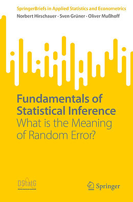 Couverture cartonnée Fundamentals of Statistical Inference de Norbert Hirschauer, Oliver Mußhoff, Sven Grüner