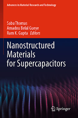 Couverture cartonnée Nanostructured Materials for Supercapacitors de 