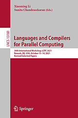 Couverture cartonnée Languages and Compilers for Parallel Computing de 