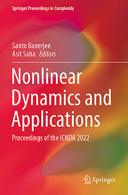 Couverture cartonnée Nonlinear Dynamics and Applications de 