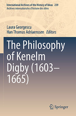 Couverture cartonnée The Philosophy of Kenelm Digby (1603 1665) de 