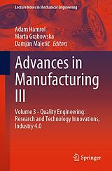 eBook (pdf) Advances in Manufacturing III de 