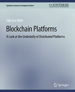 Couverture cartonnée Blockchain Platforms de Stijn Van Hijfte