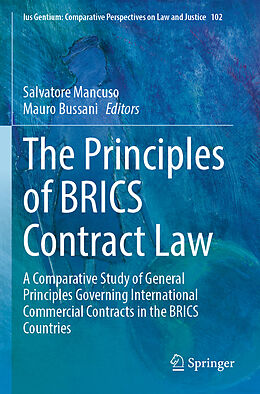 Couverture cartonnée The Principles of BRICS Contract Law de 