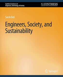 Couverture cartonnée Engineers, Society, and Sustainability de Sarah Bell