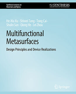 Couverture cartonnée Multifunctional Metasurfaces de He-Xiu Xu, Shiwei Tang, Lei Zhou