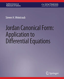 Couverture cartonnée Jordan Canonical Form de Steven H. Weintraub