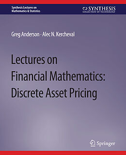 Couverture cartonnée Lectures on Financial Mathematics de Alec Kercheval, Greg Anderson