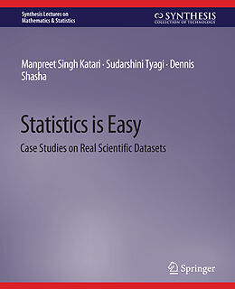 Couverture cartonnée Statistics is Easy de Manpreet Singh Katari, Dennis Shasha, Sudarshini Tyagi