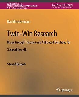 Couverture cartonnée Twin-Win Research de Ben Shneiderman