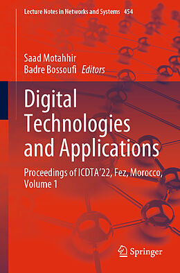 Couverture cartonnée Digital Technologies and Applications de 