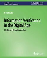 eBook (pdf) Information Verification in the Digital Age de Nora Martin