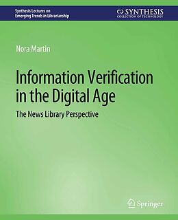 eBook (pdf) Information Verification in the Digital Age de Nora Martin