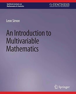 eBook (pdf) An Introduction to Multivariable Mathematics de Leon Simon