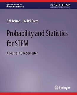 eBook (pdf) Probability and Statistics for STEM de E. N. Barron, J. G. Del Greco