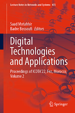 Couverture cartonnée Digital Technologies and Applications de 