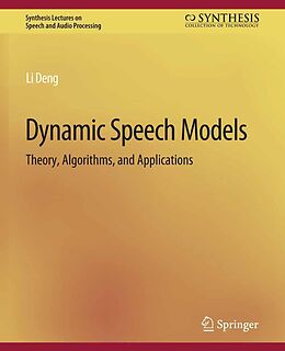 eBook (pdf) Dynamic Speech Models de Li Deng