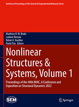 Livre Relié Nonlinear Structures & Systems, Volume 1 de 