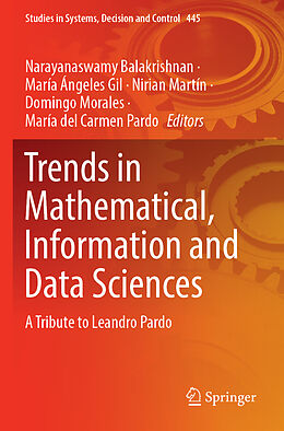 Couverture cartonnée Trends in Mathematical, Information and Data Sciences de 