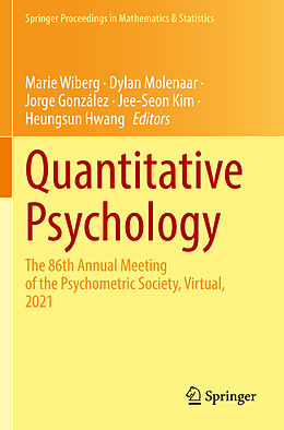 Couverture cartonnée Quantitative Psychology de 
