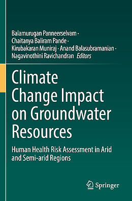 Couverture cartonnée Climate Change Impact on Groundwater Resources de 