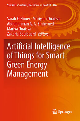 Couverture cartonnée Artificial Intelligence of Things for Smart Green Energy Management de 