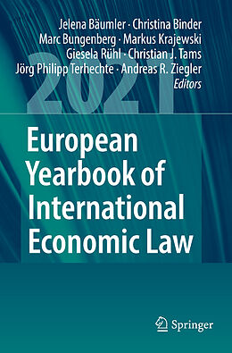 Couverture cartonnée European Yearbook of International Economic Law 2021 de 