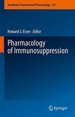 Livre Relié Pharmacology of Immunosuppression de 